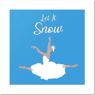 Let It Snow - Medium Skin Tone Posters and Art